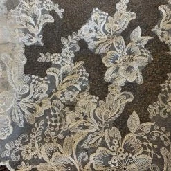 Something Blue Cathedral Ivory Tulle With Gold Lace Veil