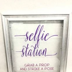 Something Blue Sign Wood/Glass Silver Size 19.5"x17.5" SIGNS