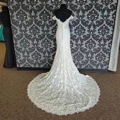 Something Blue Allure Romance 3259 Wedding Dress Lace Champagne/Ivory Size 14 WEDDING DRESSES