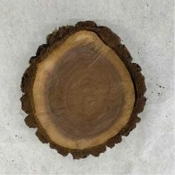 Something Blue Wood Cookie Wood Brown Size Approx. 7" WOOD DECOR
