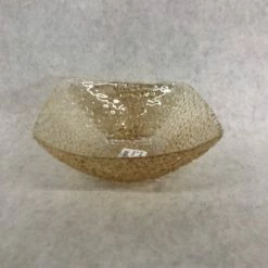 Something Blue Bowl Size 6" Glass Tinted Amber