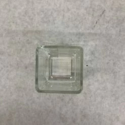 Something Blue Candle Holder Glass Clear Size 2