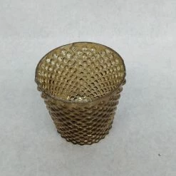 Something Blue Candle Holder Size 4" Glass Champagne CANDLES