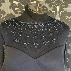 Something Blue FORMAL/MOTHER'S DRESSES Alex Evenings Women Formal Stretch Chiffon Navy Size 20W FORMAL DRESSES