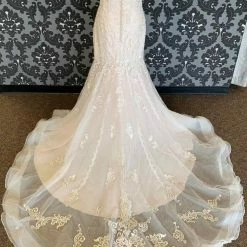 Something Blue WEDDING DRESSES Stella York Size 14 Strapless Mermaid Ivory And Champagne Wedding Dress