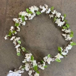 Something Blue Garland Floral Ivory/Green/Brown Size 6ft GARLAND DECOR