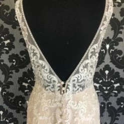 Something Blue Wedding WEDDING DRESSES Stella York Women's Wedding Dress Lace Ivory/Champagne Size 12