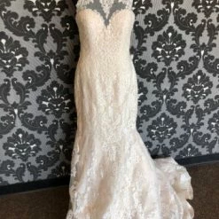 Something Blue Mori Lee Wedding Dress Lace/Beading Ivory Size 12 AS IS PILLING ON LEFT SIDE WEDDING DRESSES