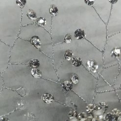 Something Blue Hair Piece Size 6" Rhinestone Silver Hair Comb ACCESSORIES