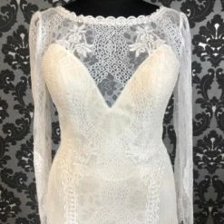 Something Blue Private Label Women Wedding Dress Jacquard Ivory Size 30 A-line WEDDING DRESSES