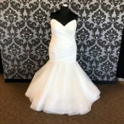 Something Blue Essense Of Australia D2907ZZZP Satin/Tulle AS IS STAINS, SNAGS ON BODICE