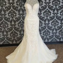 Something Blue Stella York 52615 Women's Wedding Dress Lace Ivory/Champagne