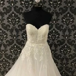 Something Blue Wedding Ti Adora Women's Wedding Dress Tulle Ivory Size 12 Strapless