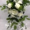 Something Blue DECOR 18" Green And White Floral Bouquet