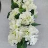 Something Blue Floral Wood Ivory/Green/Black Size 10" X 18" CENTERPIECES