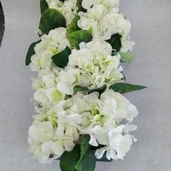 Something Blue Floral Wood Ivory/Green/Black Size 10" X 18" CENTERPIECES