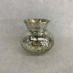 Something Blue Bulb Vase Size 4"x3" Glass Champagne RENTAL NEW ARRIVALS