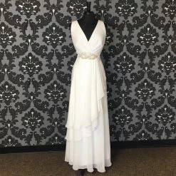 12 Ivory Ursula Chiffon Sheath WEDDING DRESSES