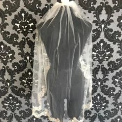 Something Blue VEILS Bel Aire Veil Tulle Ivory/Gold Lace