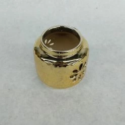 Something Blue Size 2.75" Gold Glass Candle Holder DECOR