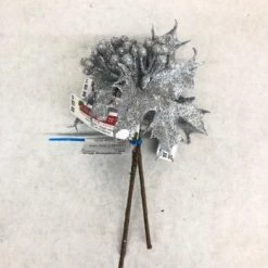 Something Blue DECOR Celebrate It Picks Glitter Silver Size 3ct FLORAL