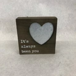 Something Blue Sign Wood/Metal Brown/Gray Size 6" SIGNS