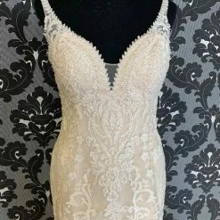 Something Blue Kenneth Winston KORA 1734 Women's Wedding Dress Lace Ivory WEDDING DRESSES