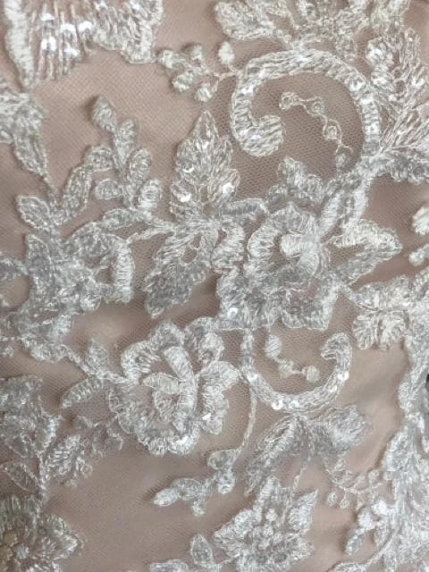 Something Blue Stella York STORMY Women's Wedding Dress Lace Ivory/Champagne Size 14 6 Something Blue Stella York STORMY Women's Wedding Dress Lace Ivory/Champagne Size 14