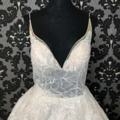 Something Blue Calla Blanche CORINTHE 18114 Women's Wedding Dress Lace Ivory Size 12