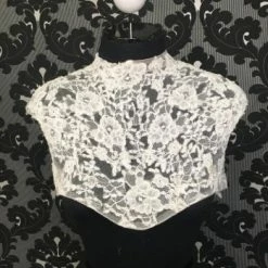 Something Blue Separates Lace Ivory Size 14 Sleeveless Top Highneck WEDDING DRESSES