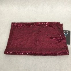 Something Blue Table Runner Sequin Burgundy Size 71"x12" TABLE LINENS