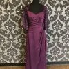 Something Blue Jade By Jasmine J165063 Women's Formal Silk Plum Size 14 Floor
