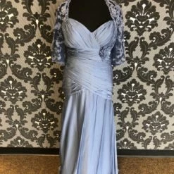 Something Blue Size 14 Wedgewood Montage Floor Silk 3/4 Length FORMAL DRESSES FORMAL/MOTHER'S DRESSES