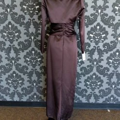 Something Blue Davids Bridal Formal Size 4 Satin Mocha FORMAL/MOTHER'S DRESSES