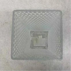 Something Blue Living Quarters Candle Holder Glass Clear Size 9.5"x4"x4" CANDLES DECOR