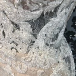 Something Blue Martina Liana 1012 Beaded Lace Ivory/Nude AS IS LOOSE BEADS/ BUTTONS