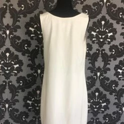 Shopsomethingblue Size Medium Ivory/Multi Cocktail Sleeveless Dress FORMAL/MOTHER'S DRESSES