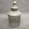 Something Blue Lantern Metal White & Gold Size 12" LANTERNS/BIRDCAGES