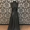 Something Blue Xtraordinary Size 11 BLack Shimmer Deep V Sleeveless A-line Prom Dress