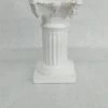 Something Blue Pillar Size 7.75" Plaster White CENTERPIECES