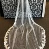 Something Blue Giselle Veil Tulle Ivory Lace VEILS