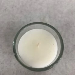 Something Blue Votive Size 2.5" Wax/Glass Ivory CANDLES DECOR