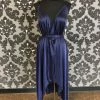 Something Blue FORMAL/MOTHER'S DRESSES Shein Women Cocktail Dress Satin Navy Size Large FORMAL DRESSES