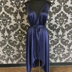 Something Blue FORMAL/MOTHER'S DRESSES Shein Women Cocktail Dress Satin Navy Size Large FORMAL DRESSES