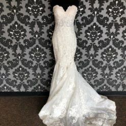 Something Blue WEDDING DRESSES Allure Bridal 9666 Size 6 Ivory Sequin And Lace Sweetheart Mermaid