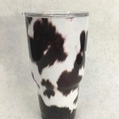 Something Blue Wedding THE PARLOUR Thermal Cup Cow Print Size 24 Oz Gifts