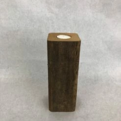 Something Blue Tea Light Holder Wood Size 8.5" WOOD DECOR