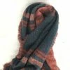 Something Blue Wedding Red & Navy Reversible Blanket Scarf
