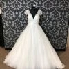 Something Blue WEDDING DRESSES Allure Bridal Disney "Cinderella" Size 12 Deep V Neckline Ballgown