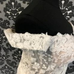 Something Blue Casablanca 2419 McKenzie Women's Wedding Dress Blush/ivory 2 Pc Detachable Train